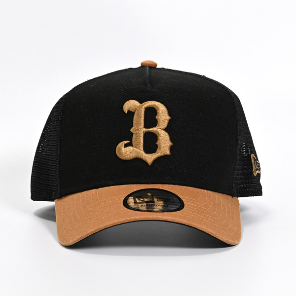 Buffaloes×NEW ERAキャップ 9FORTY/AFTR/Bロゴ ブラック＆ブロンズ×ブロンズ